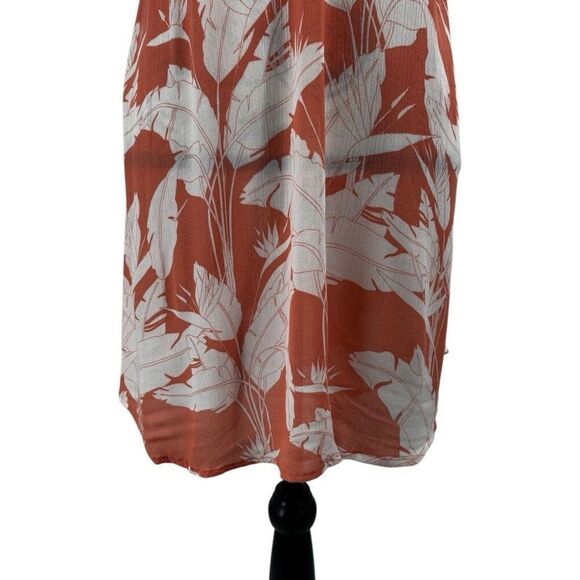 ROXY Women's Printed Be in Love Beach Cover-up Dress Peach Size Small NWT - Picture 4 of 14